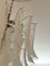 Lampadario in vetro di Murano bianco nello stile di Mazzega, Immagine 5