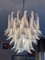 Lámpara de araña de cristal de Murano blanco al estilo de Mazzega, Imagen 4