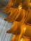 Lampadario in vetro di Murano color ambra, Immagine 7