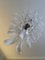 Lámpara de araña vintage de cristal de Murano blanco, Imagen 11