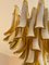 Lámpara de araña de Murano vintage en ámbar, Imagen 6