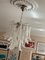 White Murano Chandelier in the style of Mazzega, Image 1