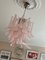 Pink Murano Chandelier in the style of Mazzega 1