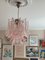 Pink Murano Chandelier in the style of Mazzega 3