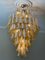 Lámpara de araña de cristal de Murano color miel, Imagen 8