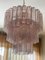 Large Pink Glass Murano Chandelier, Image 7