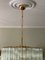 Lámpara de araña de Murano grande con base dorada, Imagen 7