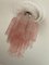 Kronleuchter aus rosa Muranoglas 1