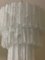 Grand Lustre Tubulaire en Murano avec Pied de Lampe Doré 6