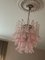 Pink Murano Glass Chandelier in the style of Mazzega, Image 5