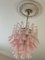 Pink Murano Glass Chandelier in the style of Mazzega 1