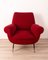 Fauteuil Vintage Rouge par Gigi Radice pour Minotti, 1950s 3