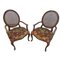 Spanish Armrest Walnut Chair by Mariano Garcia, Set of 2, Image 2