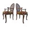 Spanish Armrest Walnut Chair by Mariano Garcia, Set of 2, Image 10