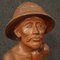 Asian Artist, Fisherman Sculpture, 1960, Wood 11