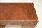 Yew Wood Military Campaign Pedestal Desk, 1950s 9