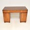 Yew Wood Military Campaign Pedestal Desk, 1950s 7