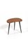 Petite Table d'Appoint en Forme de Rein en Teck avec 3 Pieds Noirs, 1950s 5