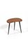 Small Teak Side Table in Kidney Shaped with 3 Black Legs, 1950s 5