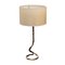 Single French Faux Bamboo and Brass Table Lamp, 1960s 4