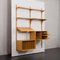 Two-Bay Oak Wall Unit with Vinyl Records Cabinet and Drop Front Desk by Poul Cadovius for Cado, 1960s 4