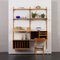 Two-Bay Oak Wall Unit with Vinyl Records Cabinet and Drop Front Desk by Poul Cadovius for Cado, 1960s 3