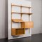 Two-Bay Oak Wall Unit with Vinyl Records Cabinet and Drop Front Desk by Poul Cadovius for Cado, 1960s, Image 5