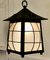 Large Arts and Crafts Beaten Copper Hall Lantern Ceiling Light, 1920s 7