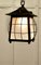 Large Arts and Crafts Beaten Copper Hall Lantern Ceiling Light, 1920s 3