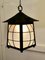 Large Arts and Crafts Beaten Copper Hall Lantern Ceiling Light, 1920s 6