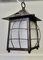 Large Arts and Crafts Beaten Copper Hall Lantern Ceiling Light, 1920s 1