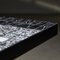 Tavolino da caffè su struttura piatta in metallo nero con ripiano in mosaico bianco e nero, anni '80, Immagine 4