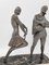Sculpture Enrique Molins-Balleste, Danseuse et Musicien Art Déco, 1920s, Métal 3
