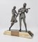 Enrique Molins-Balleste, Escultura de bailarín y músico Art Déco, años 20, Metal, Imagen 6