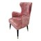 Fauteuil en Velours Rose, 1980s 6