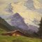 Bentivoglio, Mountain Landscape, 1930, Oil on Canvas, Framed 2