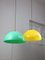 Mid-Century Italian Brass and Acrylic Glass Pendant Lamps, Set of 2 3