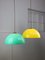 Mid-Century Italian Brass and Acrylic Glass Pendant Lamps, Set of 2, Image 9