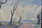 Artista europeo, paisaje impresionista, óleo sobre tabla, años 50, enmarcado, Imagen 4