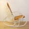 Rocking Chair Art Nouveau en Osier, Espagne, Fin du 19ème Siècle 8