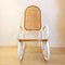 Rocking Chair Art Nouveau en Osier, Espagne, Fin du 19ème Siècle 2