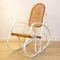 Rocking Chair Art Nouveau en Osier, Espagne, Fin du 19ème Siècle 3
