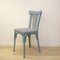 Vintage Light Blue Wood Chair, 1960s 1