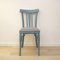 Vintage Light Blue Wood Chair, 1960s 2