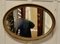 Large Gilt Oval Mirror 5