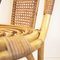 Silla vintage de mimbre y bambú, España, años 70, Imagen 6