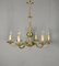 Antique French Louis XVI Style Six Light Bronze Chandelier, 1920s, Image 1