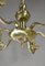 Antiker französischer Kronleuchter aus Bronze im Louis XVI Stil, 1920er 13