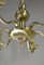 Antique French Louis XVI Style Six Light Bronze Chandelier, 1920s, Image 13