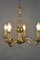 Antique French Louis XVI Style Six Light Bronze Chandelier, 1920s 9